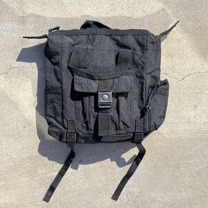 Tommy Bahama Black Nylon‎ Square Bag EDC Multipurpose Laptop Tactical Shoulder